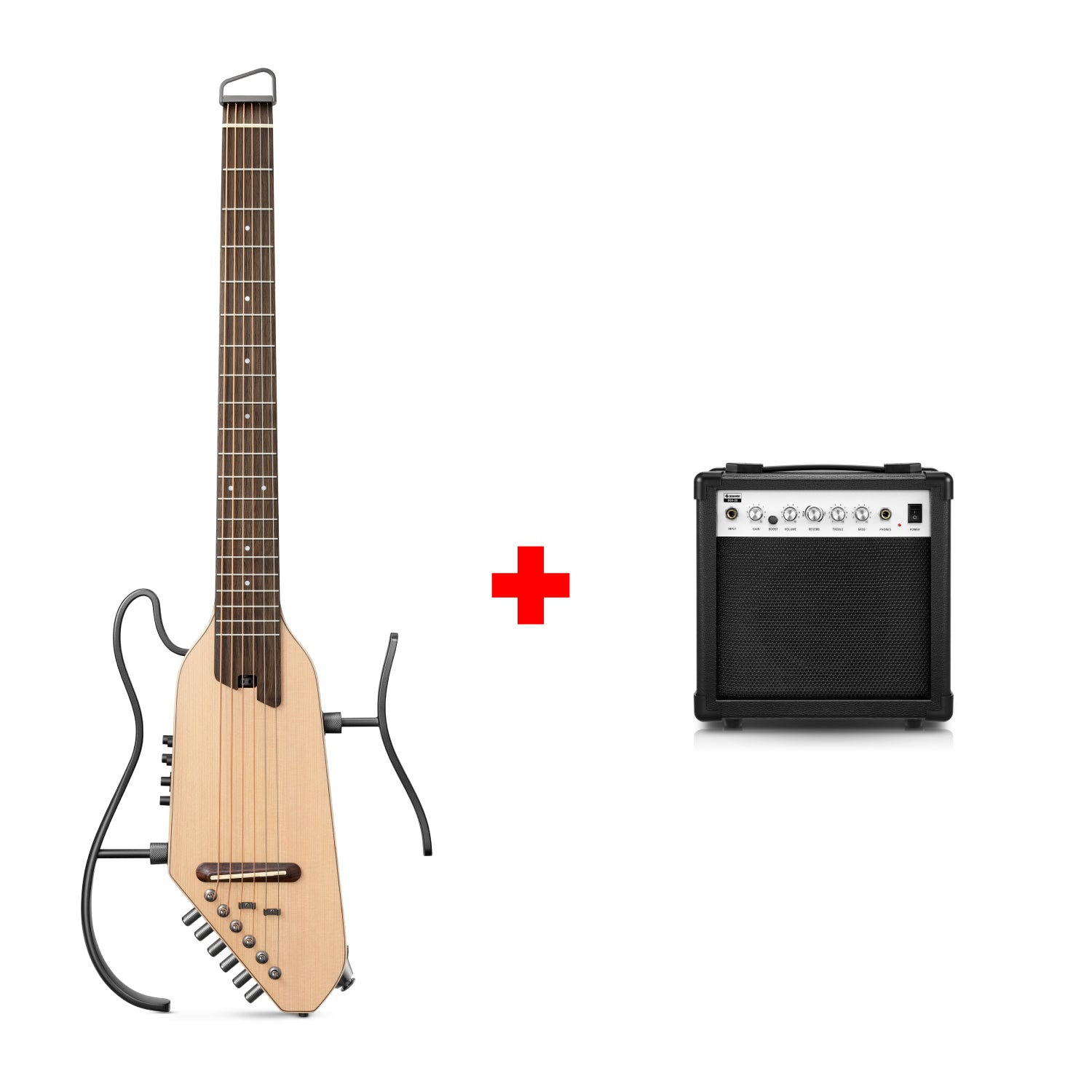 HUSH-I PRO Acoustic-Electric Travel Guitar with Sound