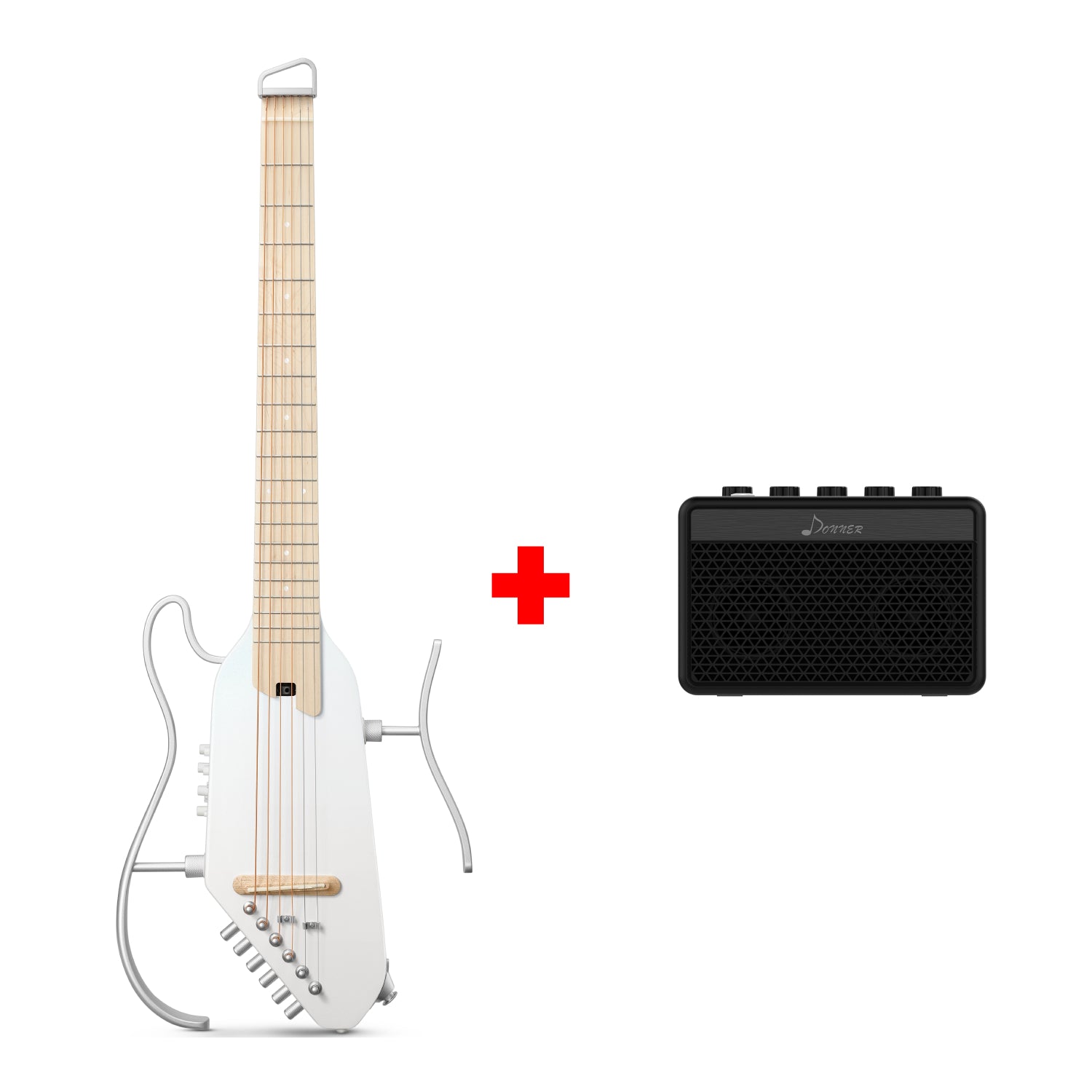 DONNR HUSH-I PRO トラベルギター HUSH-I PRO Acoustic-Electric Travel Guitar with Sound