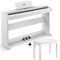 Donner DDP-95 88 Key Weighted Upright Digital Piano for Beginners White/Black