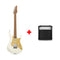 Donner DST-550 39-inch ST Electric Guitar HSS Pickup Solid Double-Cut Poplar Body