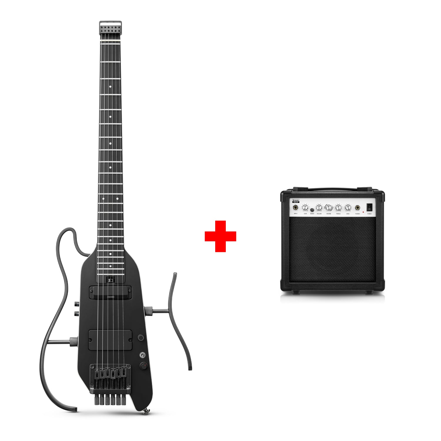 ✨️使用3回✨️Donner HUSH-X PRO✨️極美品✨️付属品完備未使用 HUSH-X PRO Multi-Effects Electric Guitar for Travel Donner