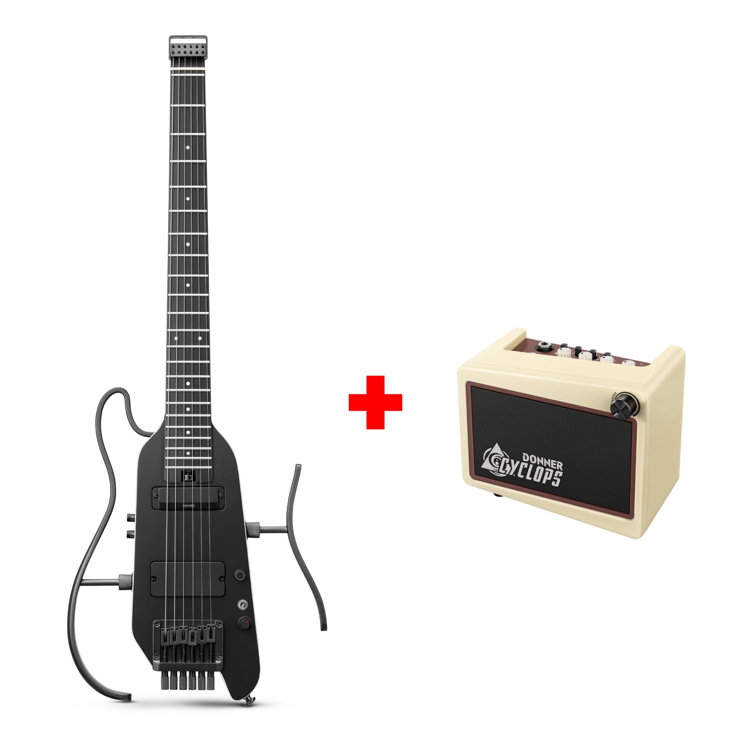 HUSH-X PRO Multi-Effects Electric Guitar for Travel Donner
