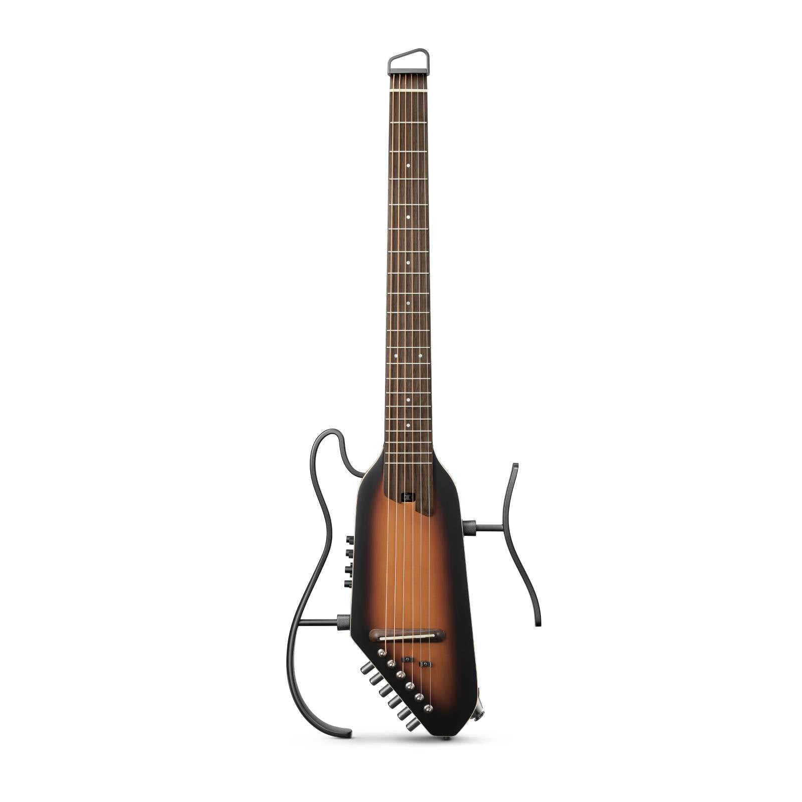 Donner HUSH-I PRO Acoustic-Electric Travel Guitar Kit with Sound Effects-Sunburst Spruce##