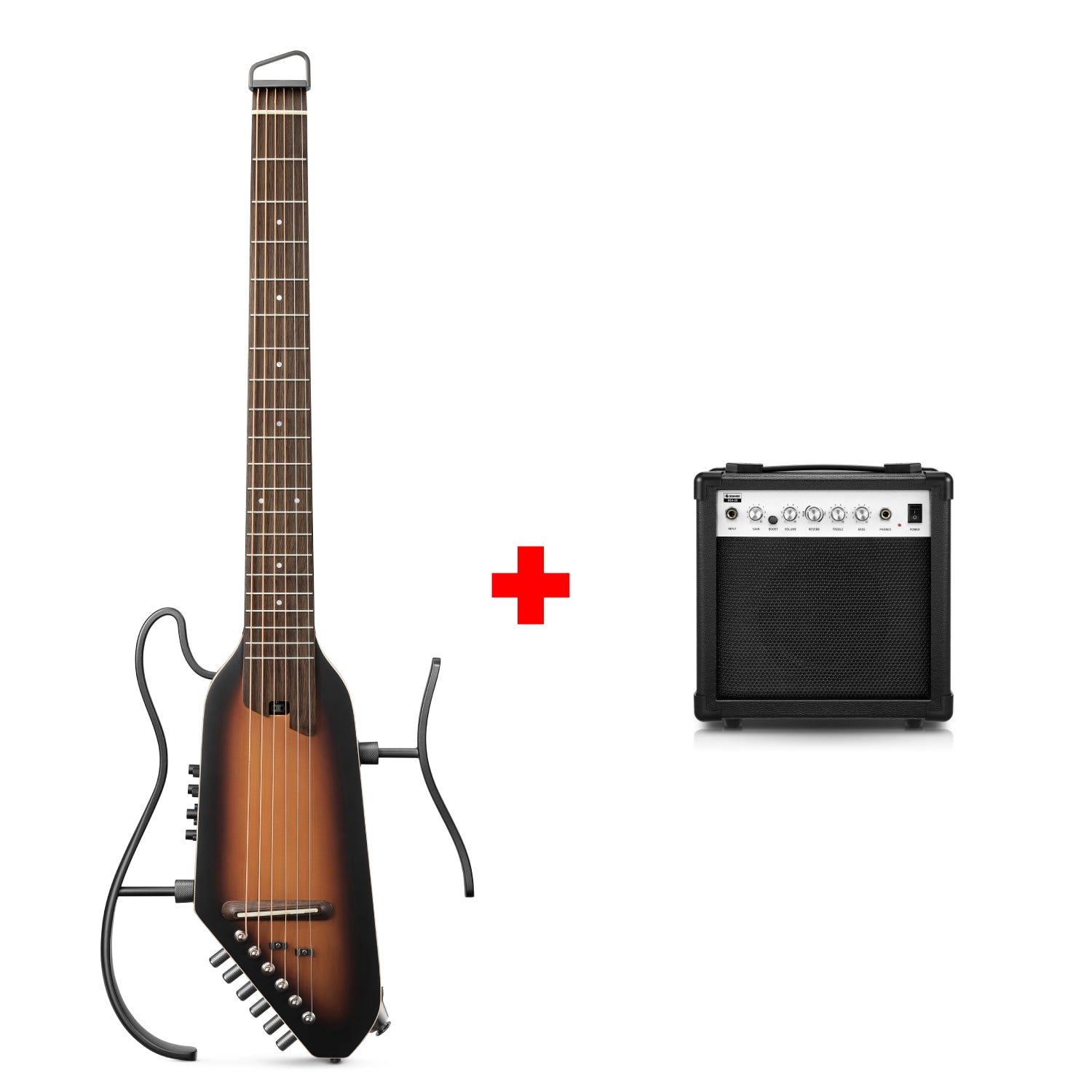 HUSH-I PRO Acoustic-Electric Travel Guitar with Sound