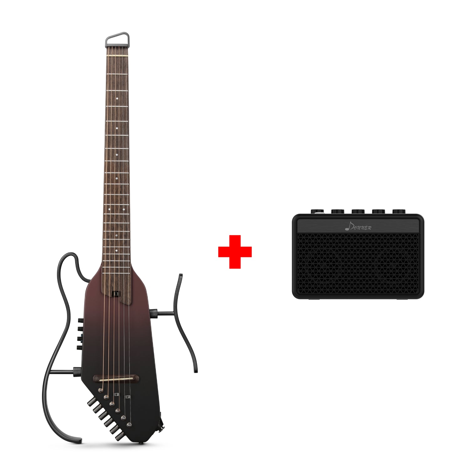 Donner HUSH™ I PRO Acoustic-Electric Travel Guitar