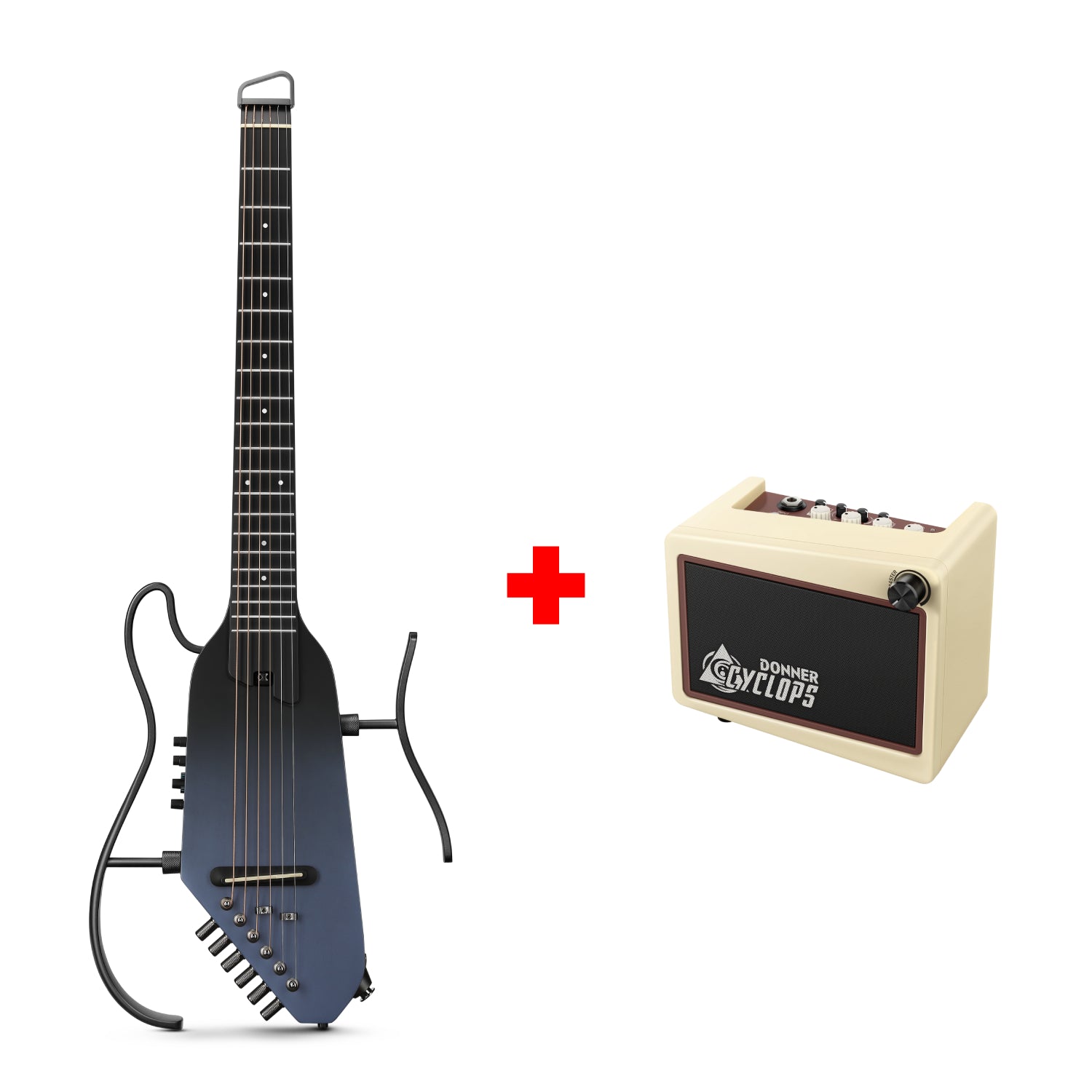 Donner HUSH™ I PRO Acoustic-Electric Travel Guitar