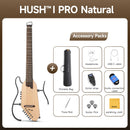 Donner HUSH™ I PRO Acoustic-Electric Travel Guitar Kit with Sound Effects