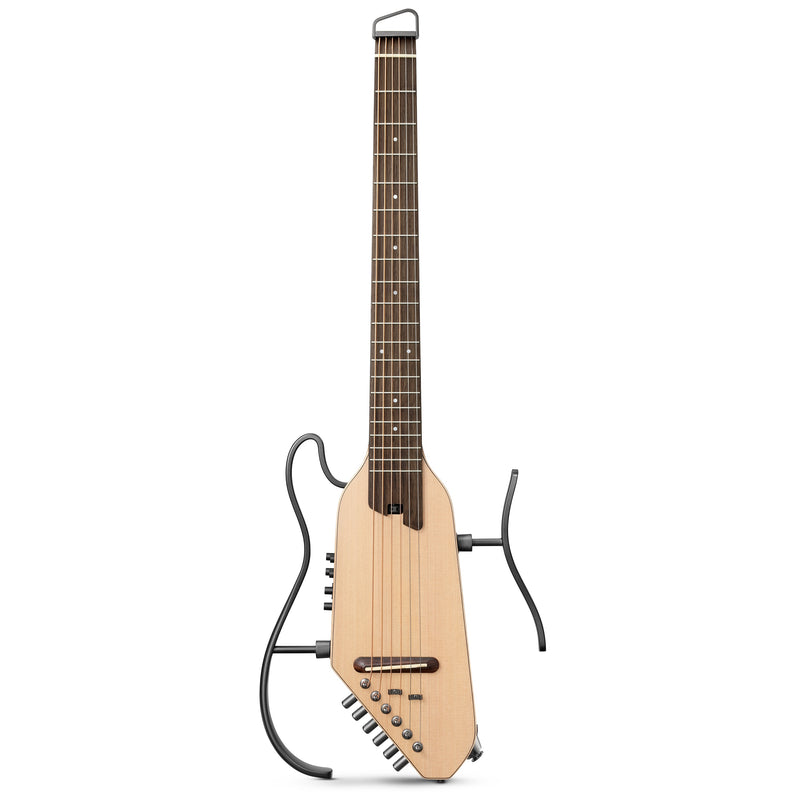 Donner HUSH-I PRO Acoustic-Electric Travel Guitar Kit with Sound Effects-Natural##