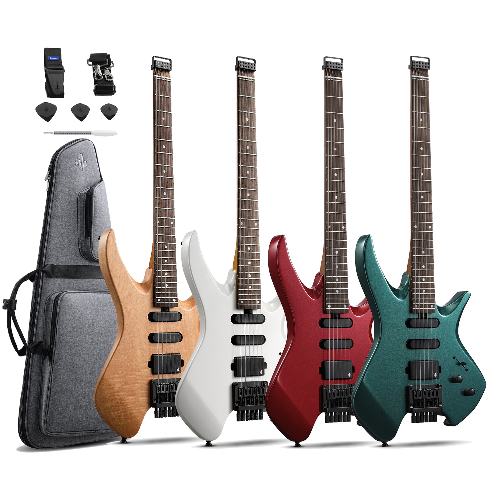 Donner HLX-500 Headless Electric Guitar (NHL-500)