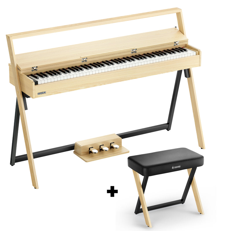 Donner OURA™ R300 88-key home digital piano Light Wood/Walnut-Light Wood##