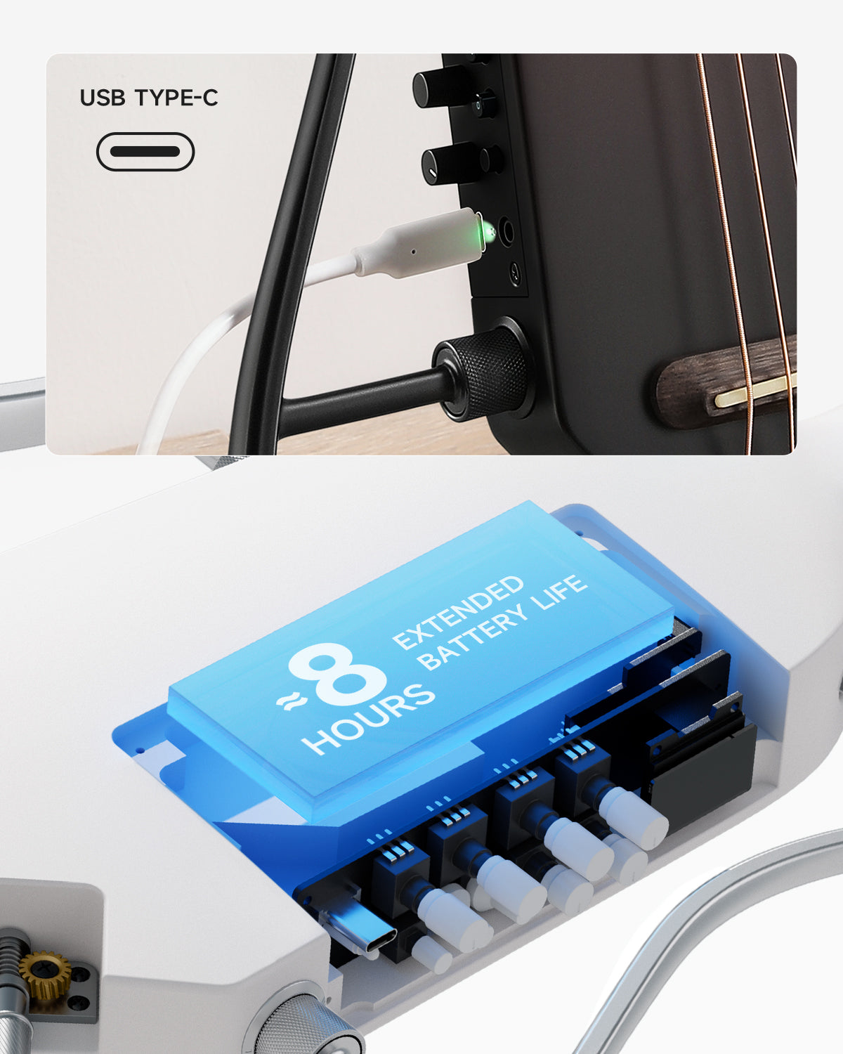 Donner HUSH™ I PRO Acoustic-Electric Travel Guitar-Maillard Fade##