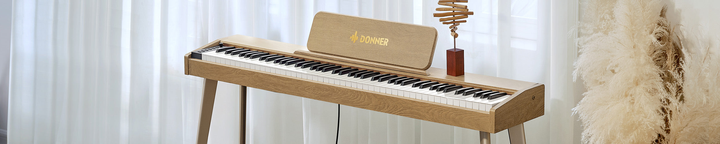 Retro Wooden Digital Piano