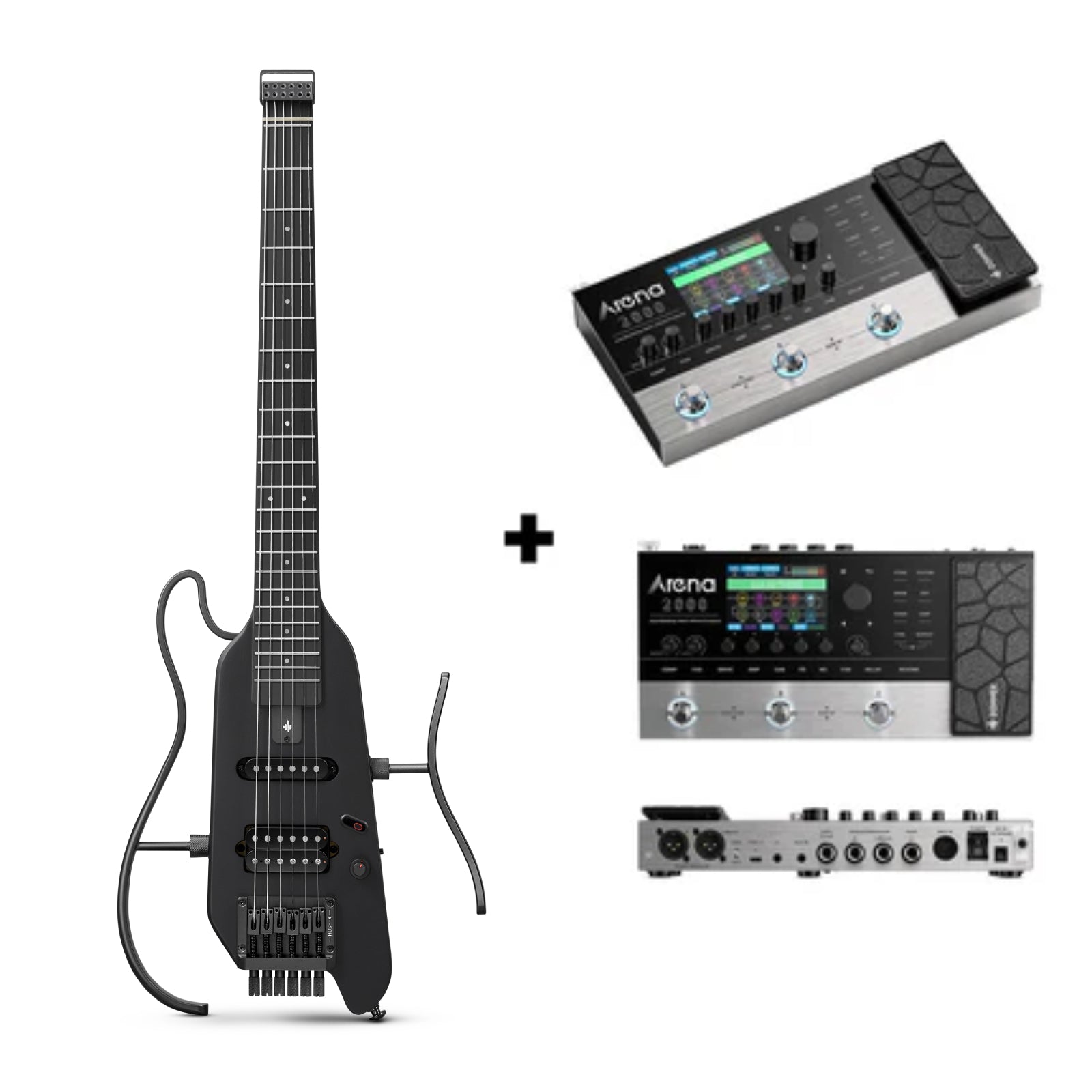 【Donner】HUSH-X【トラベルギター】 HUSH-X Porable Electric Guitar Kit for Travel Donner