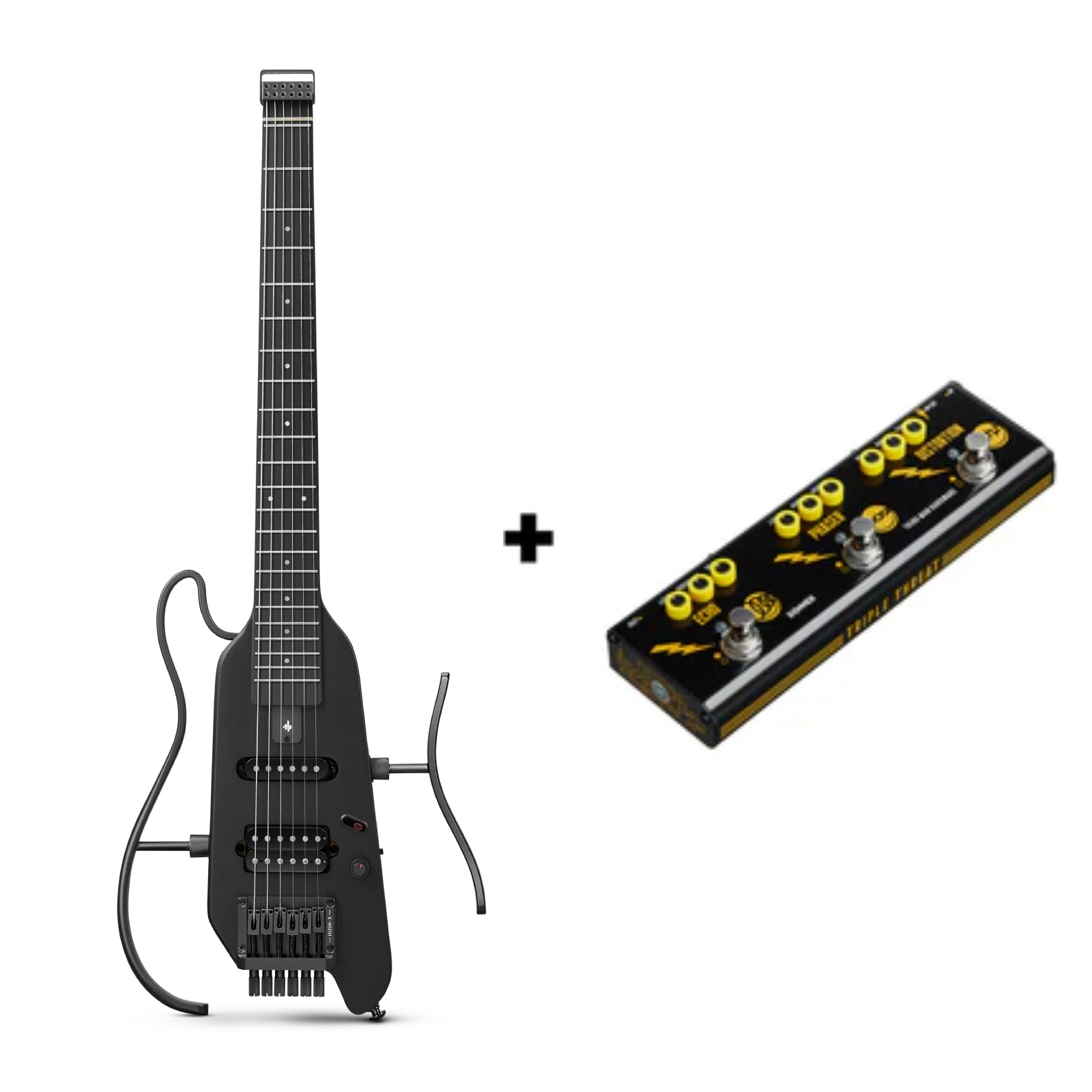 Donner HUSH-X エレキギター HUSH-X Porable Electric Guitar Kit for Travel Donner