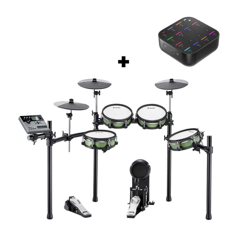 Donner DED-500 Electronic Drum Set 5-Drum 3-Cymbal with Standard Mesh Heads/Included BD Pedal