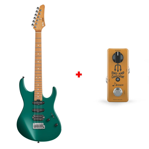 Donner DST-700 Electric Guitar with HH/HSS Pickup-Green##