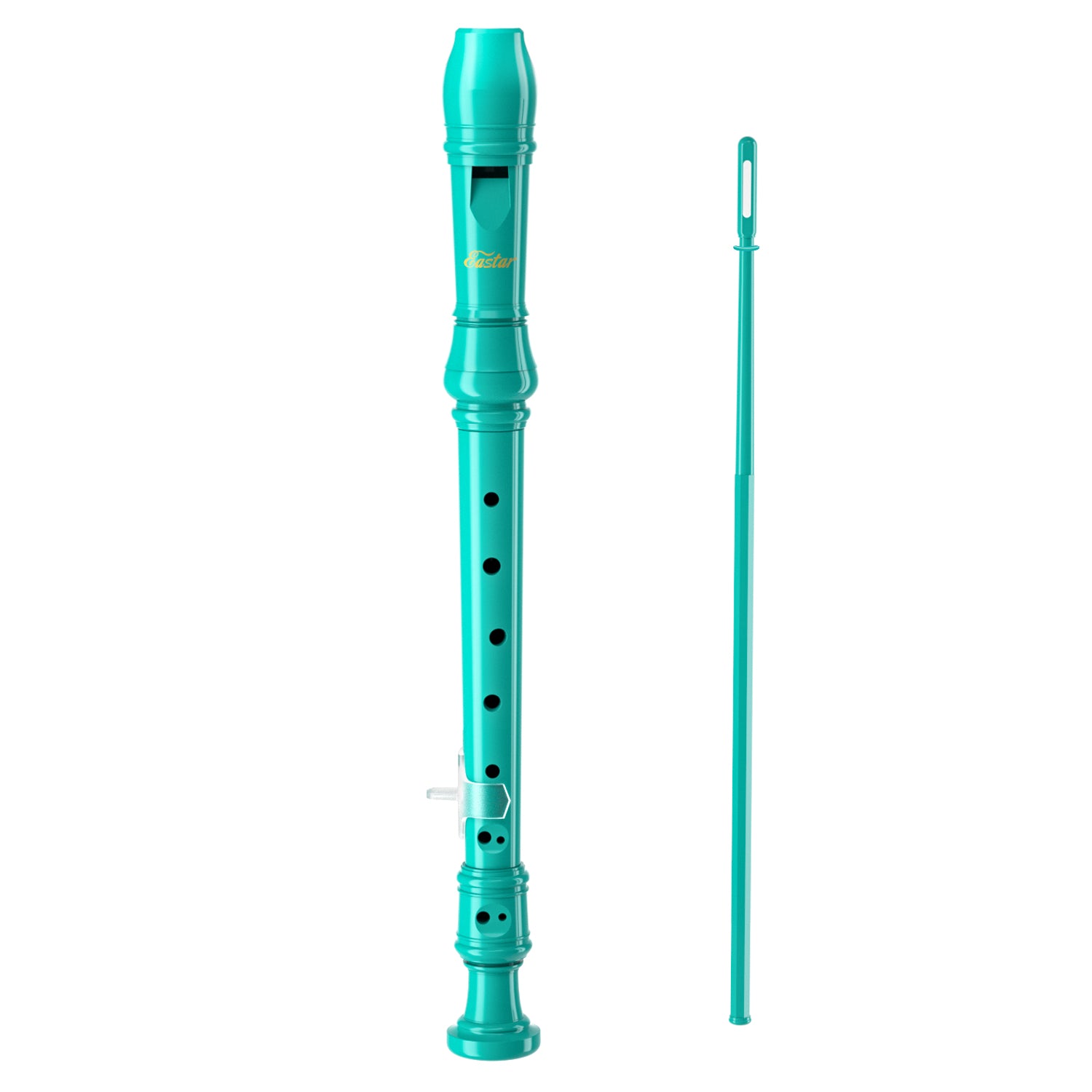 Eastar Soprano Recorder Instrument for Kids Beginners, German Fingering C Key Recorder Instrument 3 Piece with Cleaning Kit, Thumb Rest, Cotton Bag, Fingering Chart, ERS-21GB, School-Approved-Sky Blue##