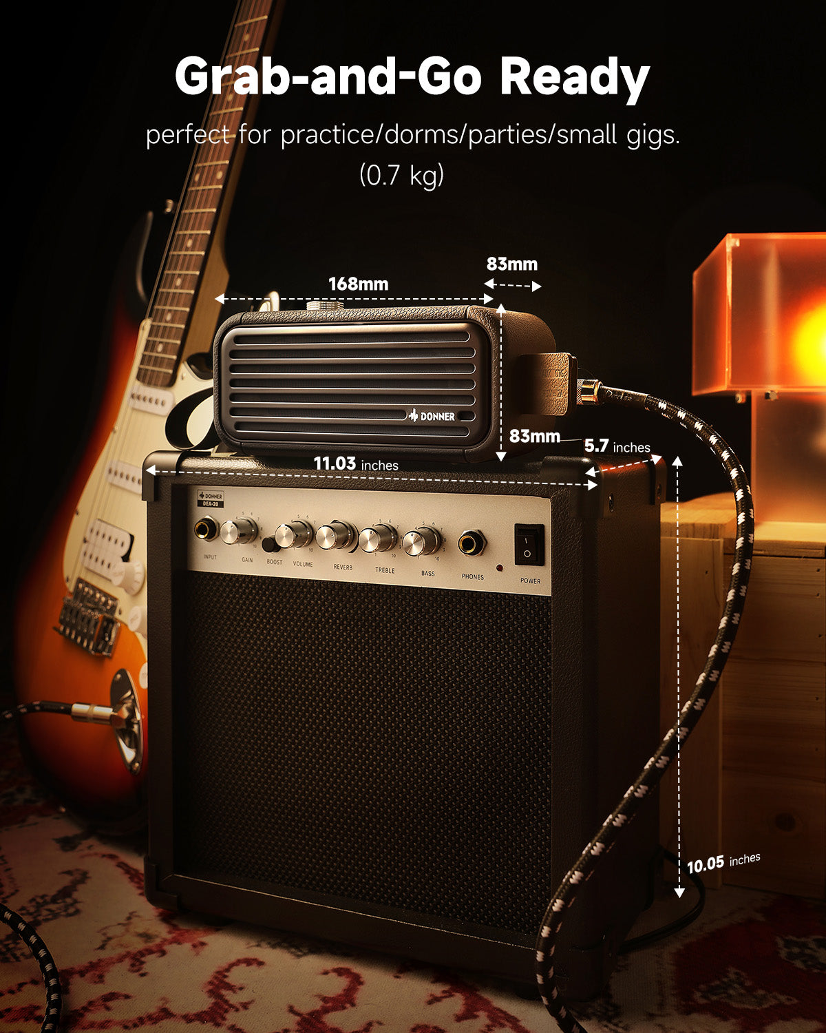 DONNER GO Electric Guitar Amplifier