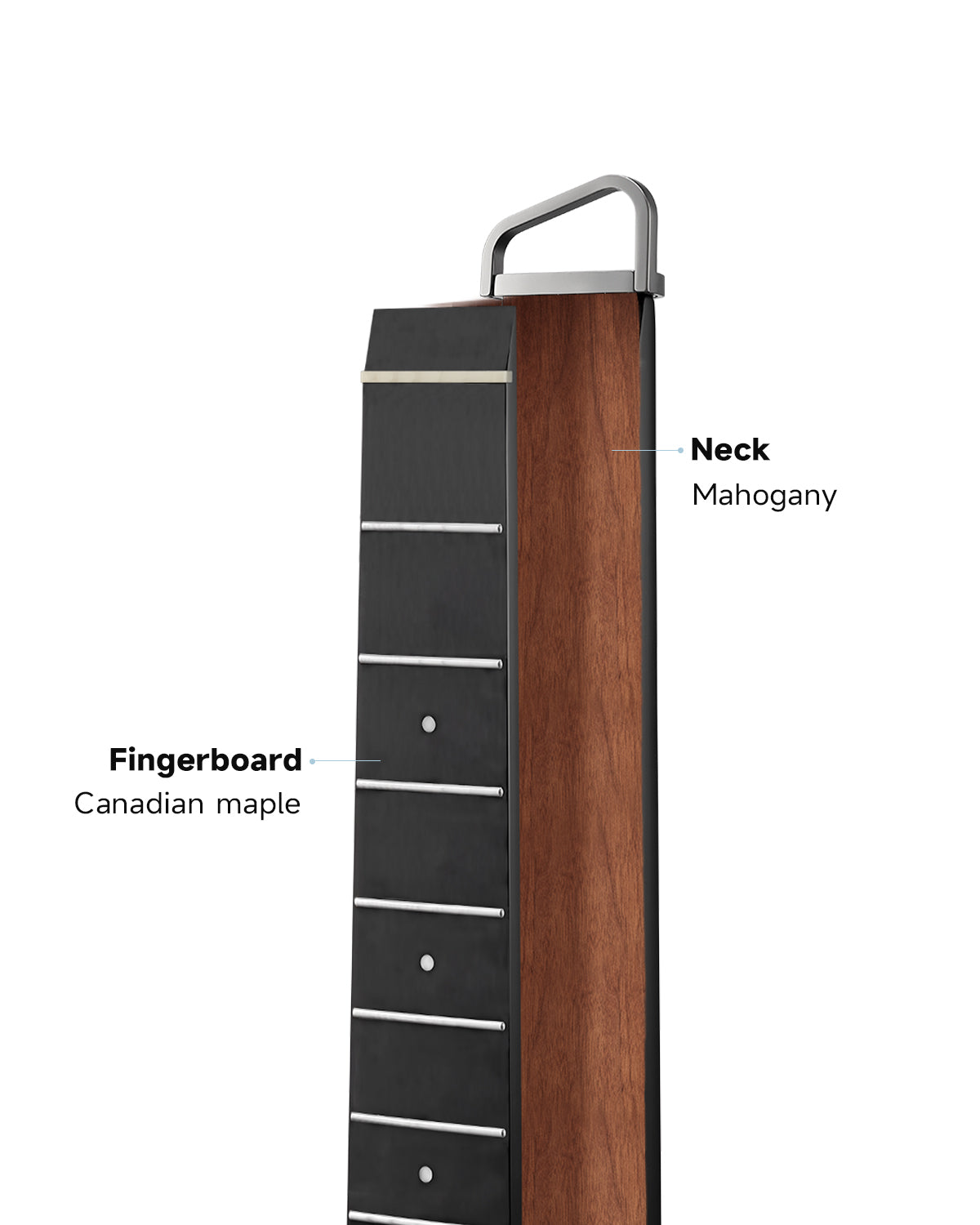 Donner HUSH™ I PRO Acoustic-Electric Travel Guitar-Space Fly##