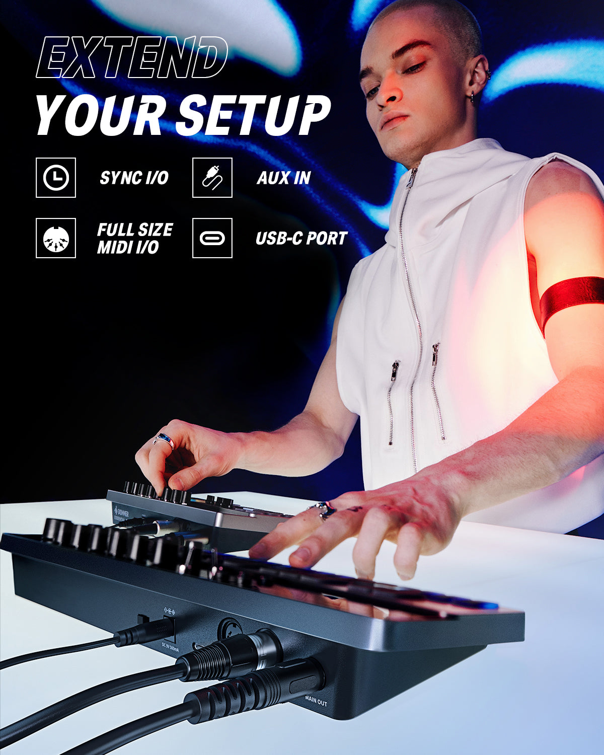 Essential B1 Analog Bass Synthesizer & Sequencer Donner