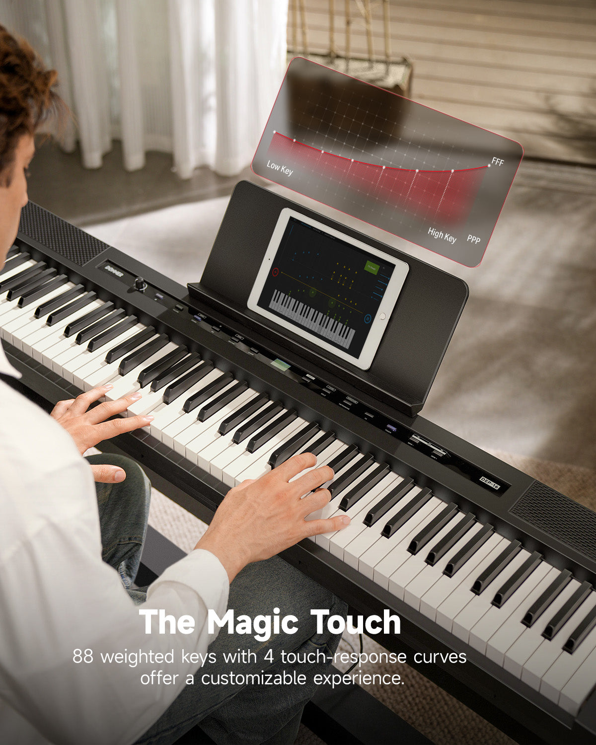 DEP-16 Portable Digital Piano-Piano with Stand##