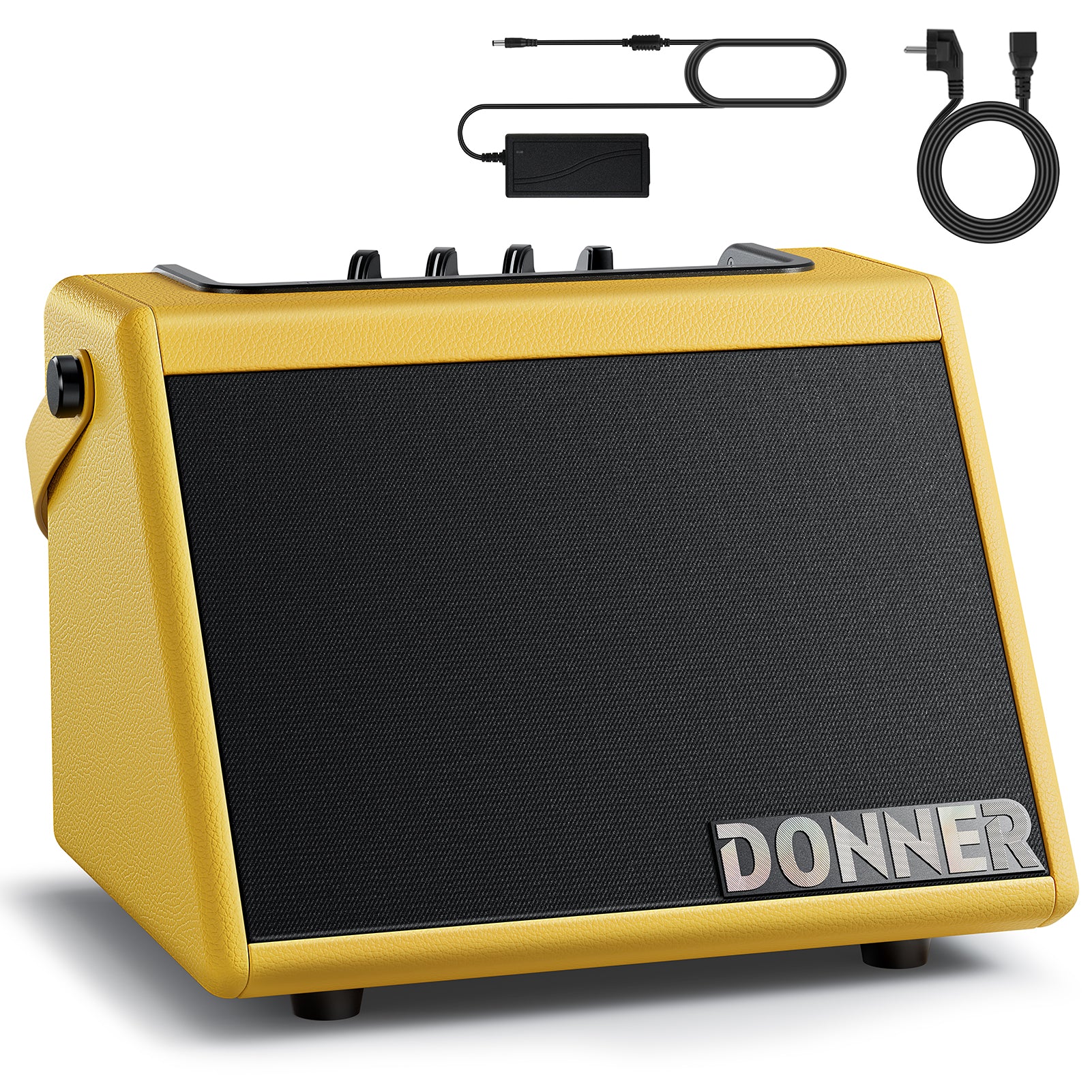 Donner DDA-20 Mini Electronic Drum Amplifier-Yellow##