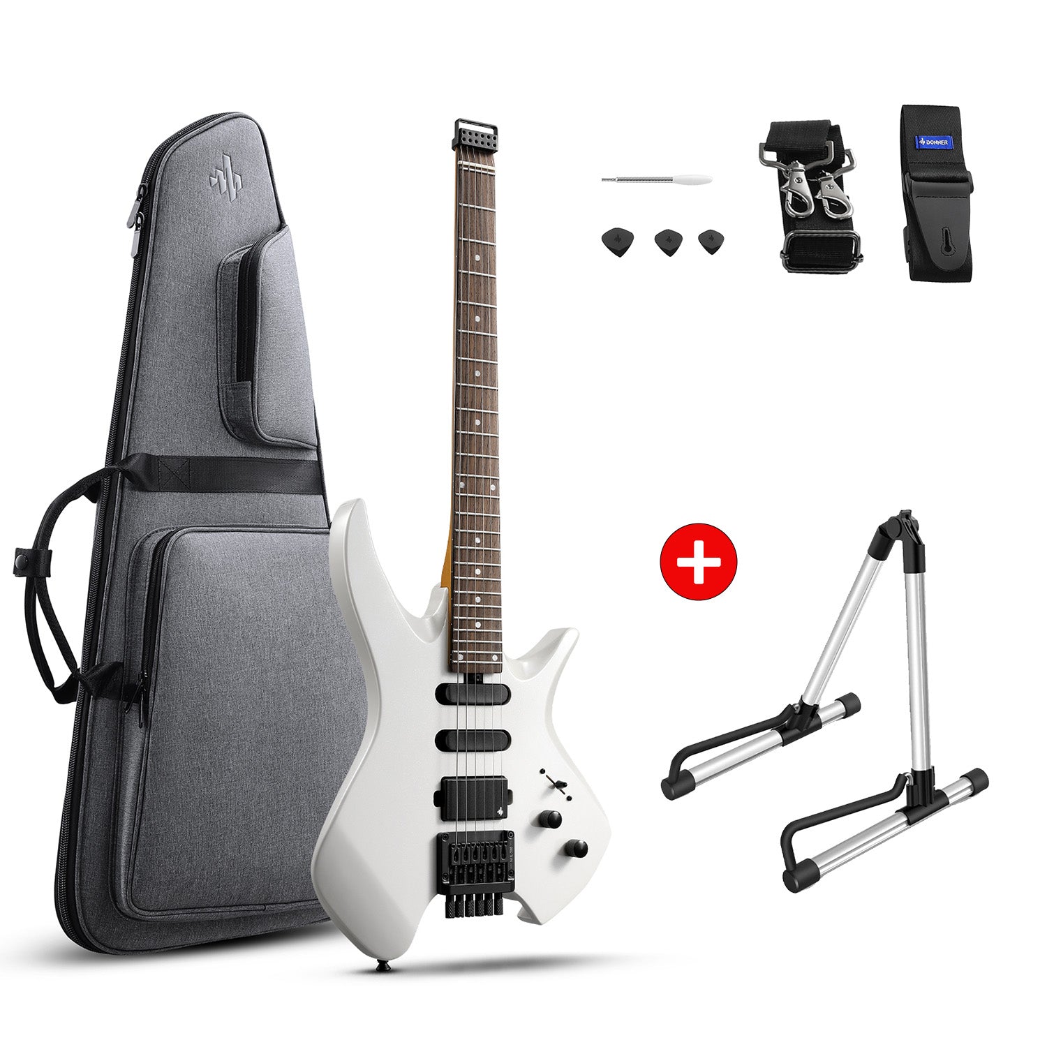 Donner HLX-500 Headless Electric Guitar