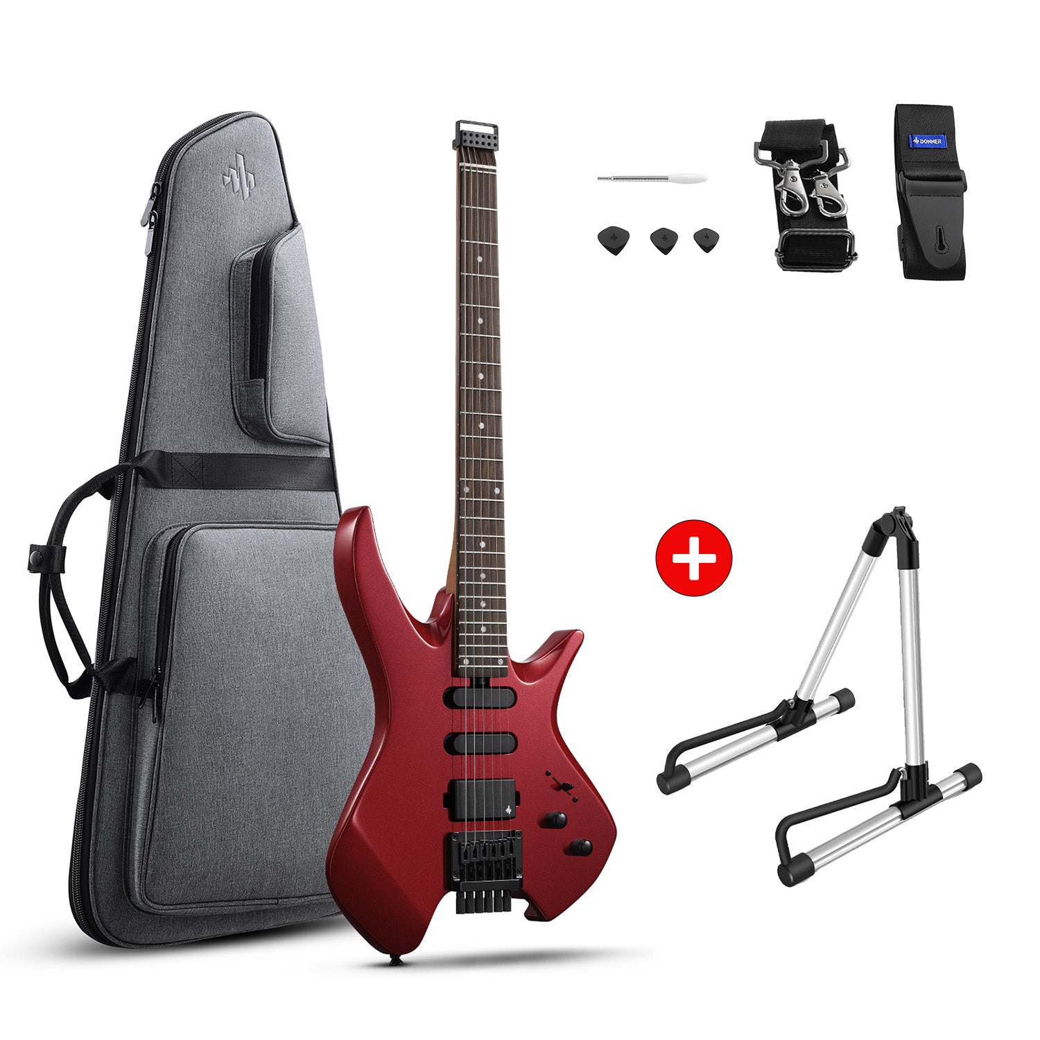 Donner HLX-500 Headless Electric Guitar