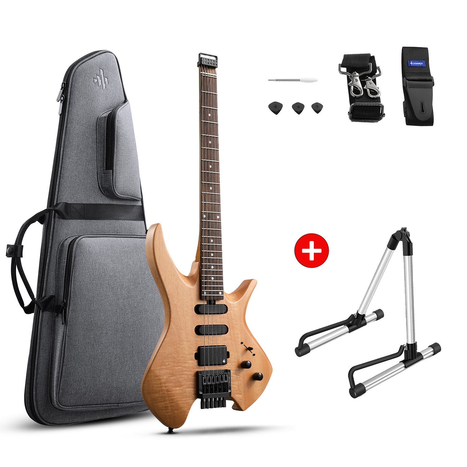 Donner HLX-500 Headless Electric Guitar