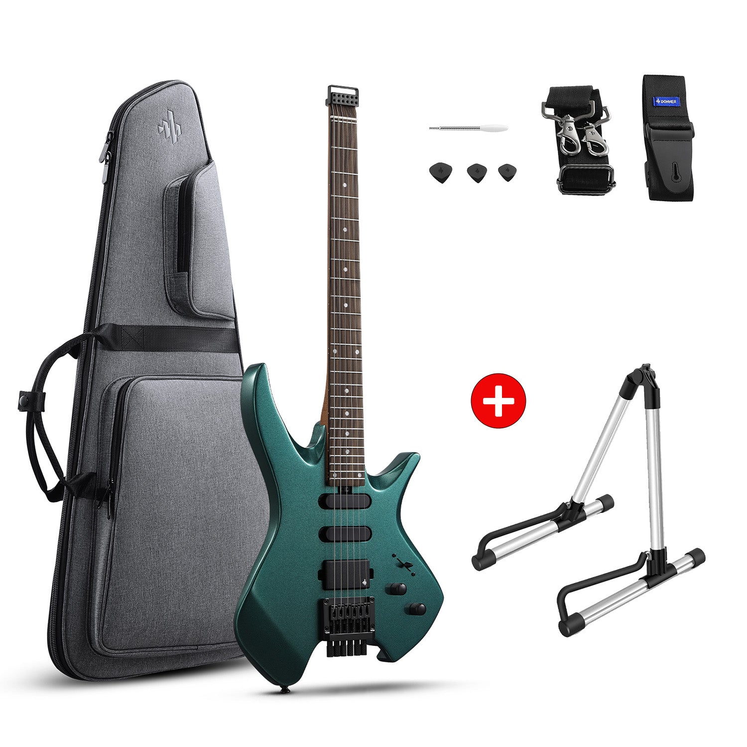 Donner HLX-500 Headless Electric Guitar