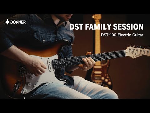 Donner DST-100 Full Size Electric Guitar Kit with Amplifier 39-Inch Solid Body HSS Pickup Beginner Set