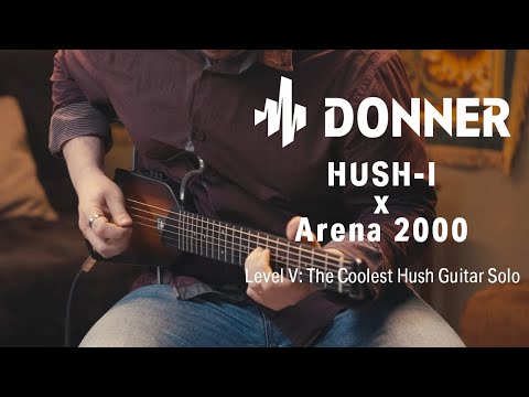 Donner HUSH-I Acoustic-Electric Guitar Kit for Travel Silent Practice