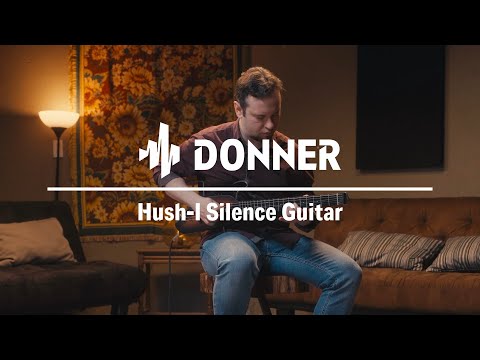 Donner HUSH-I Acoustic-Electric Guitar Kit for Travel Silent Practice