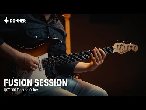 Donner DST-100 Full Size Electric Guitar Kit with Amplifier 39-Inch Solid Body HSS Pickup Beginner Set