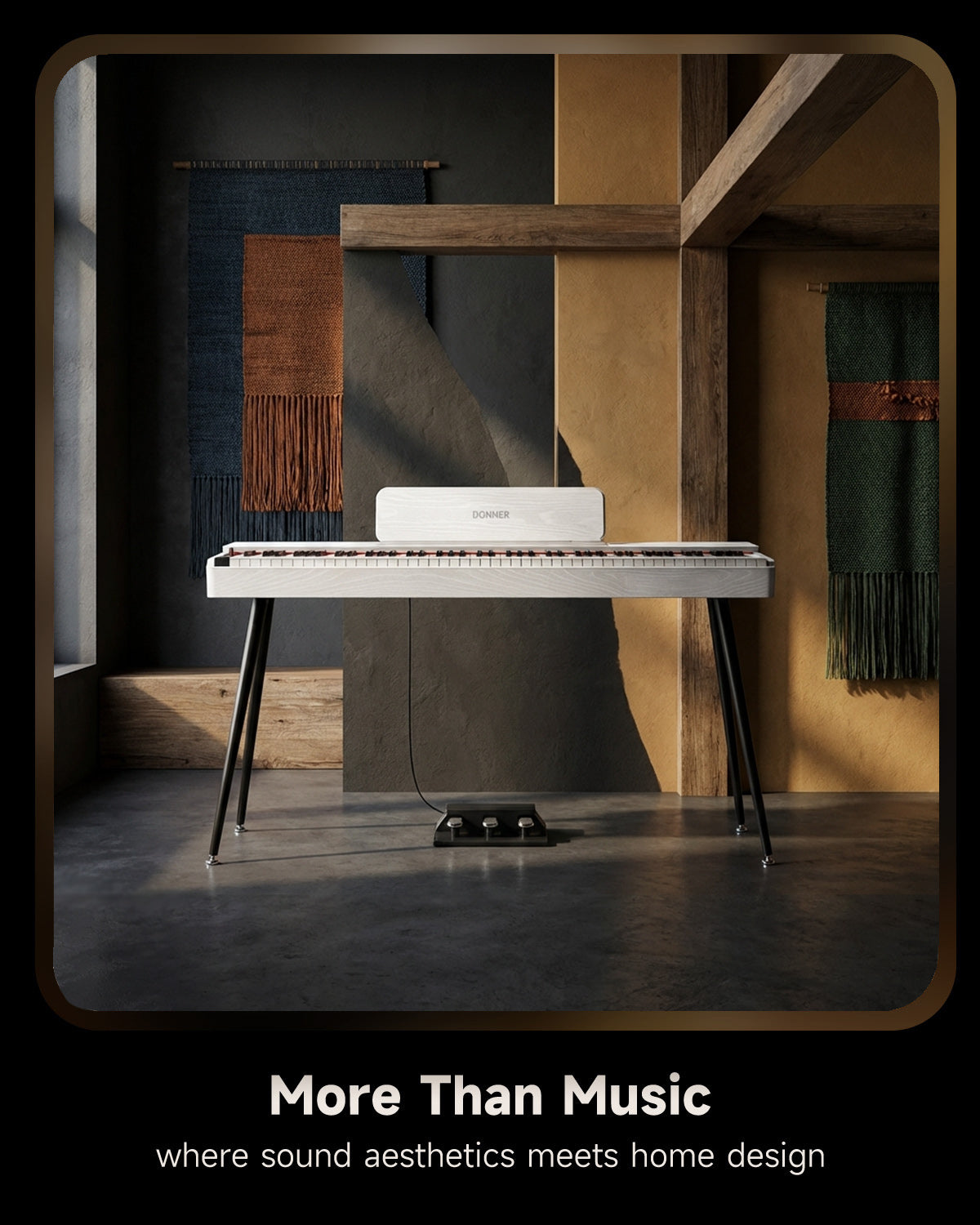 Donner OURA™ S100 88-Key Graded Hammer Weighted Digital Piano-White##