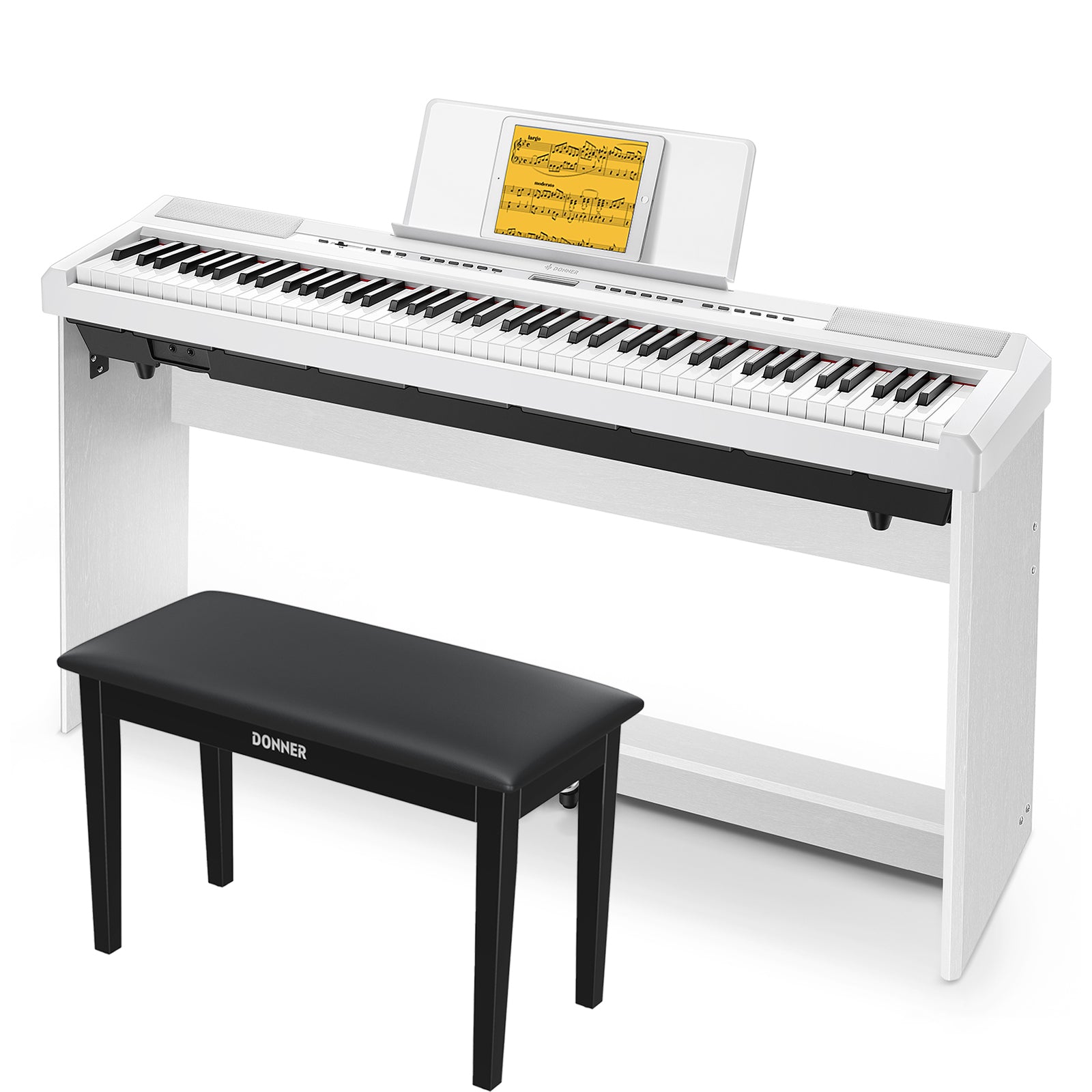【ろろ】Donner 88鍵盤　電子ピアノ　DEP-20 Donner DEP-20 Portable 88 Key Weighted Digital Piano for