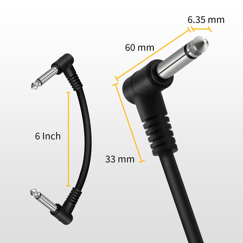 Donner Flat 6 Inch Guitar Effect Patch Cable - Donnerdeal