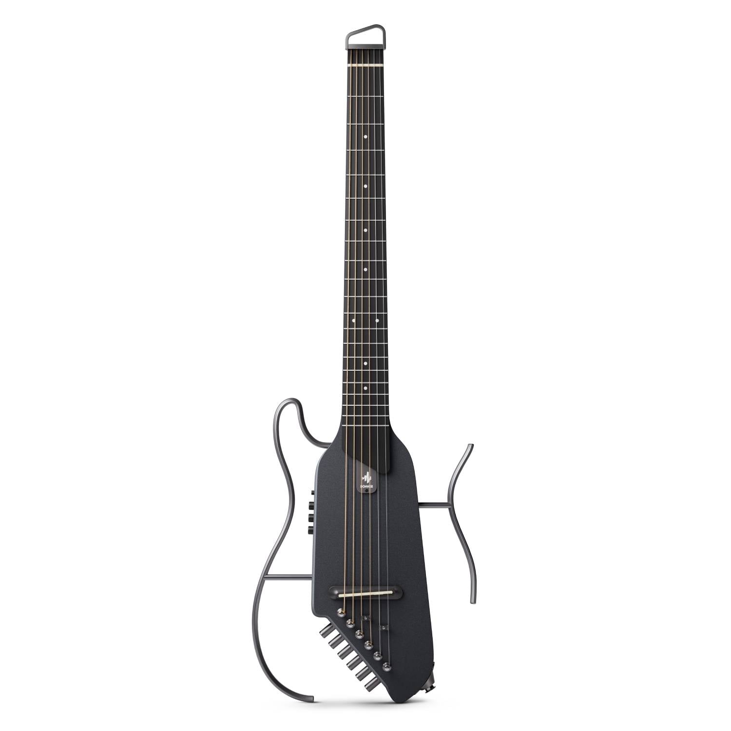 Donner HUSH-I Acoustic-Electric Guitar Kit for Travel Silent Practice-Maple Black##