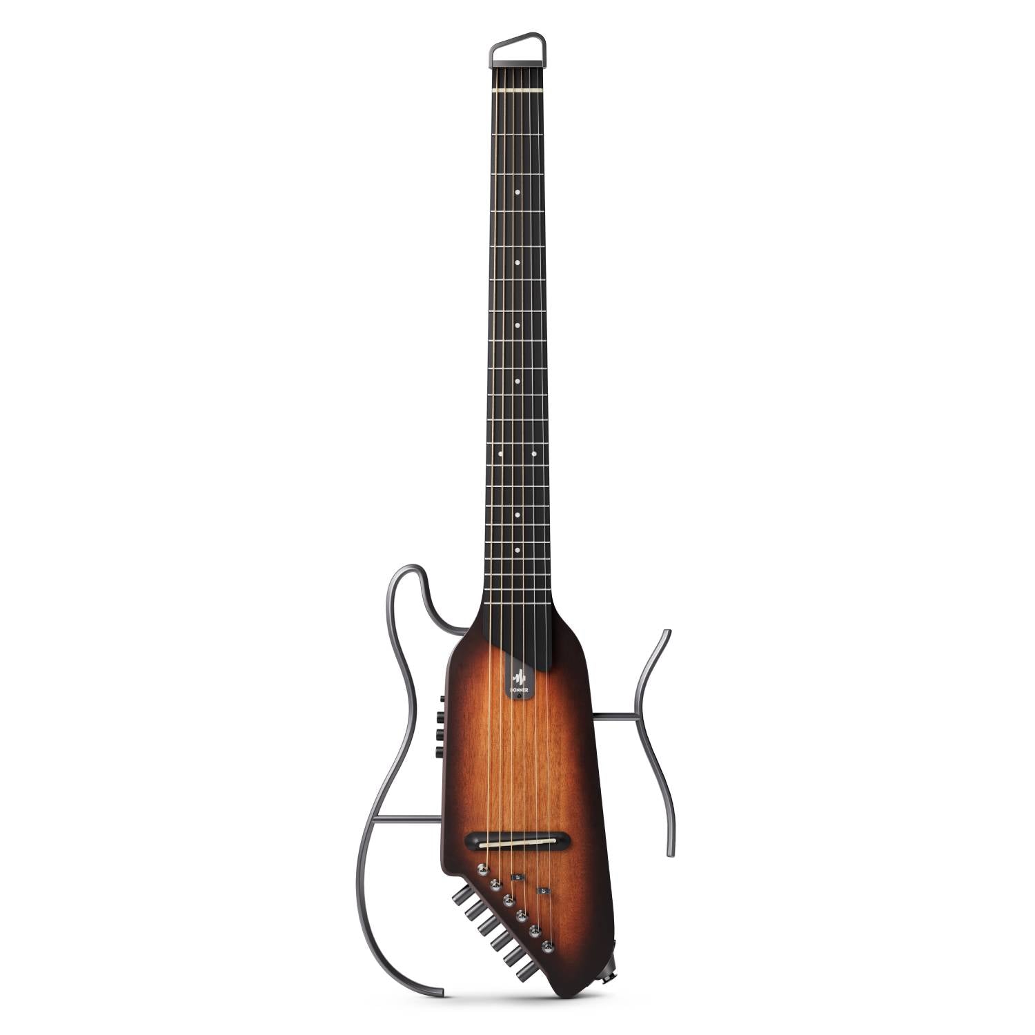 Donner HUSH-I Acoustic-Electric Guitar Kit for Travel Silent Practice-Mahogany Sunburst##