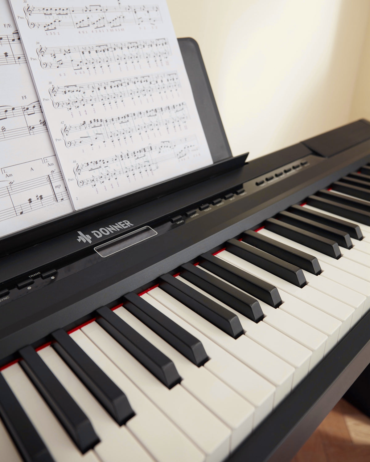 DEP-20 88 Key Weighted Digital Piano with Stand & 3-Pedal Donner