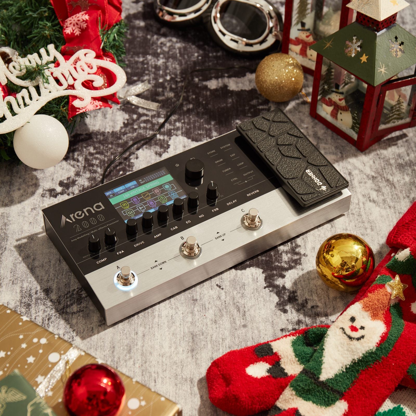 Donner Arena 2000 Multi-Effect Guitar Pedal AMP Modeling