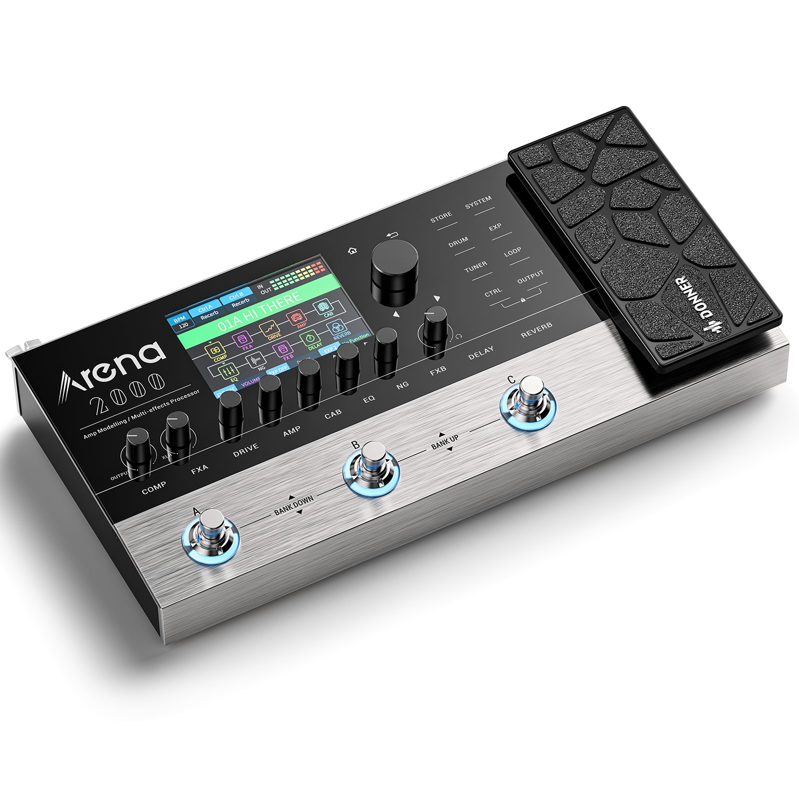 multi pedal Donner Arena2000 Multi Effects Pedal Guitar Pedals with 278 Effects