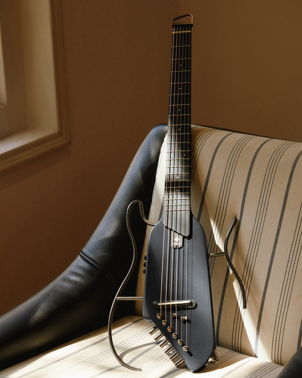 Donner HUSH-I Acoustic-Electric Guitar Kit for Travel Silent Practice-Maple Black##