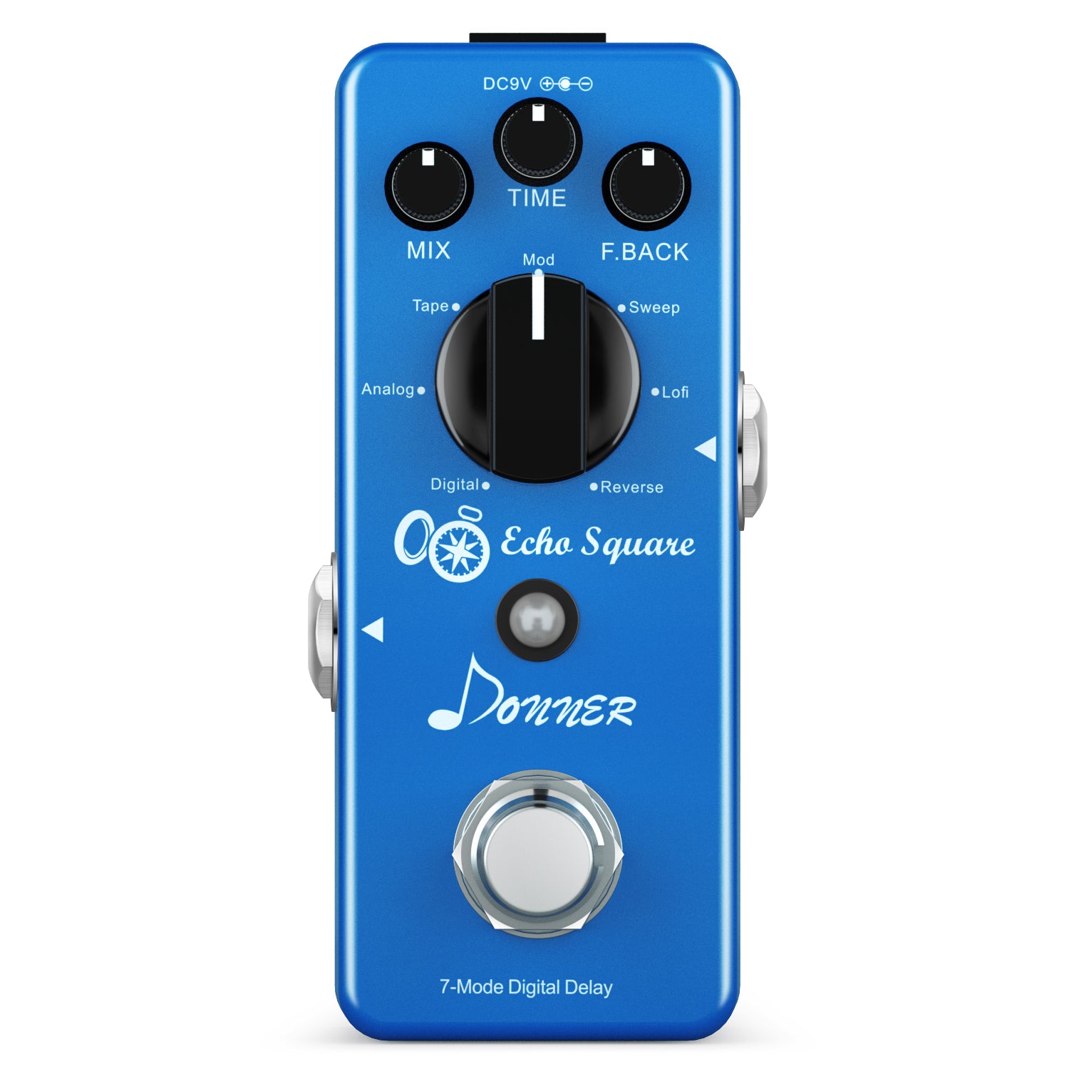 DONNER Echo Square 7モードデジタルディレイ Donner 7-Mode Delay Pedal Echo Square Multi-Effect Guitar Pedal