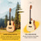 Donner DAG-1M 3/4 Acoustic Guitar Kit 36 Inch for Travel Beginner with Steel String Spruce Wood Gig Bag Tuner Pickguard Right