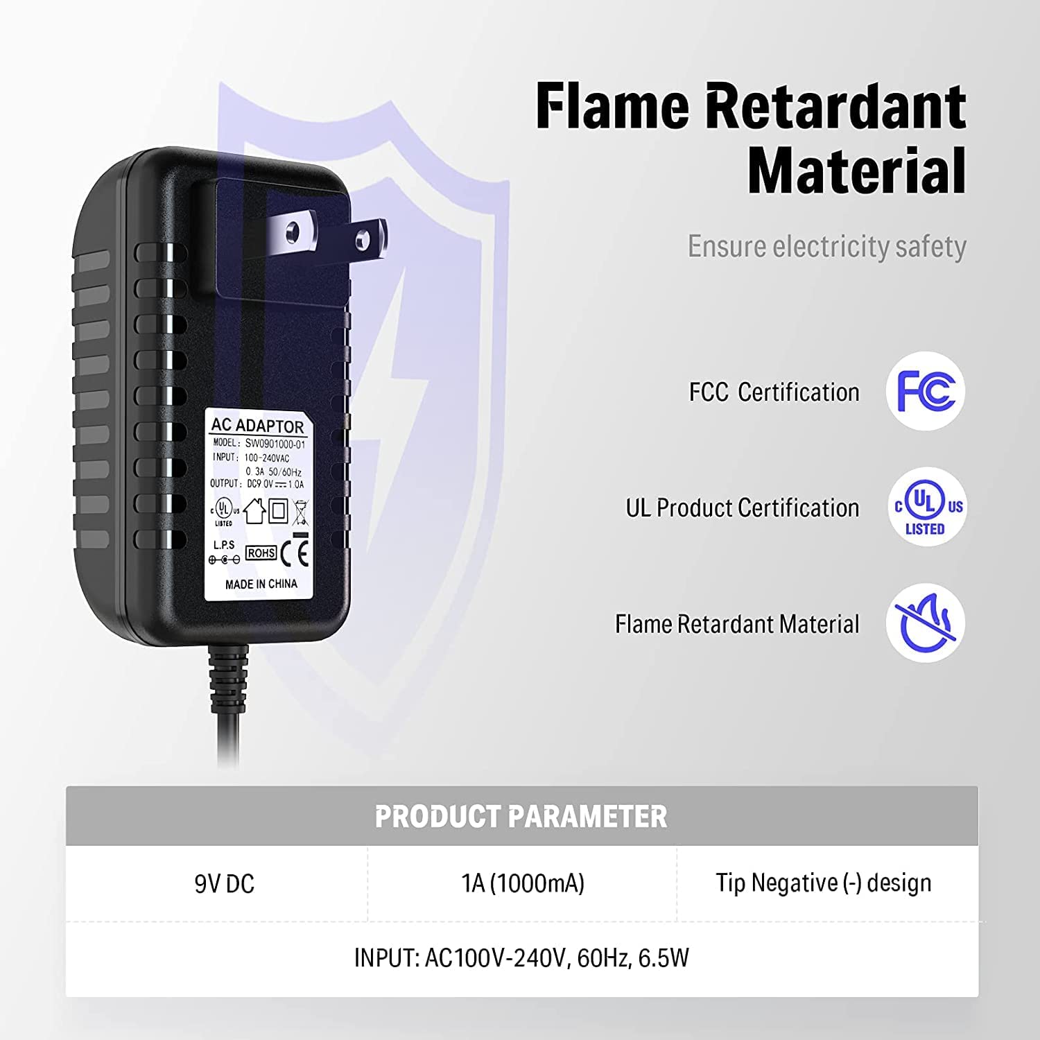Adaptateur Secteur 9V MyVolts Pour Pédale D'effets Boss Metal Zone - Prise Française, Certifié CE - 8