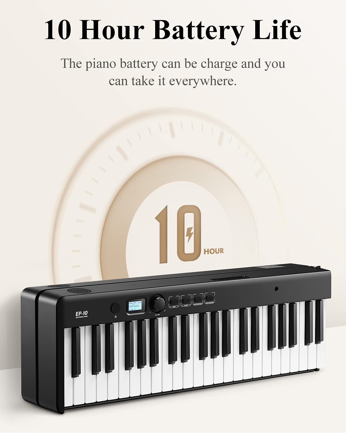 Eastar EP-10 Foldable Semi-Weighted Full  Size 88-Key Portable Electric Piano - Donnerdeal