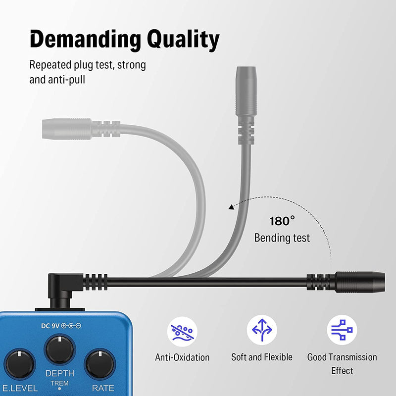 Donner DPA-1 Guitar Power Adapter Output 9V DC 1A with 5 Way Daisy Chain