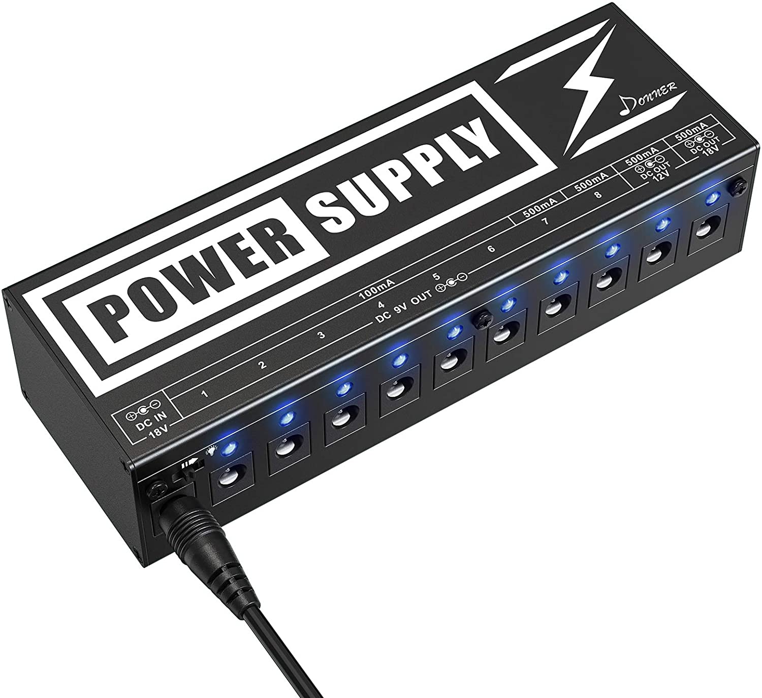 Donner DP-1 Guitar Power Supply 10 Isolated DC cheapest Output for 9V/12V/18V