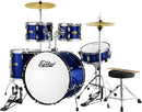 Drum Set Eastar 22 inch for Adults, 5 Piece Full Size Drum Kit Junior Beginner with Pedal Cymbals Stands Stool and Sticks, Metallic Blue